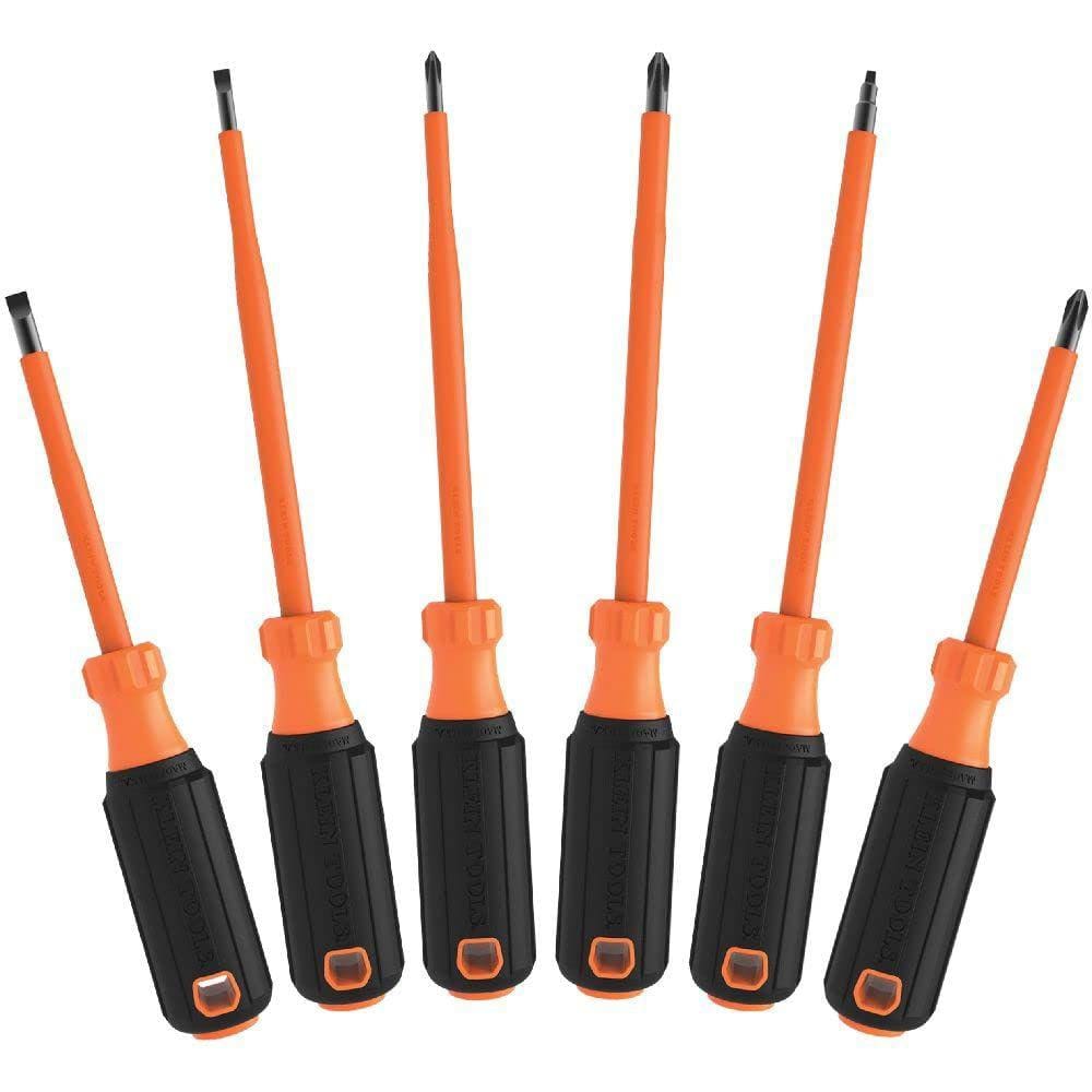Conjunto de chaves de fenda Klein Tools 85076INS isolado 6 p
