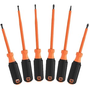 Conjunto de chaves de fenda Klein Tools 85076INS isolado 6 p