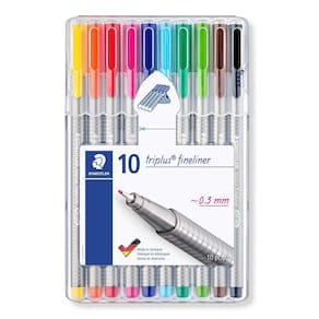 Caneta Fineliner STAEDTLER Triplus 334 SB10 03, 0,3 mm