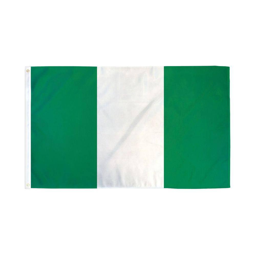Bandeira AZ FLAG Nigeria 150x250 cm - Poliéster 100D