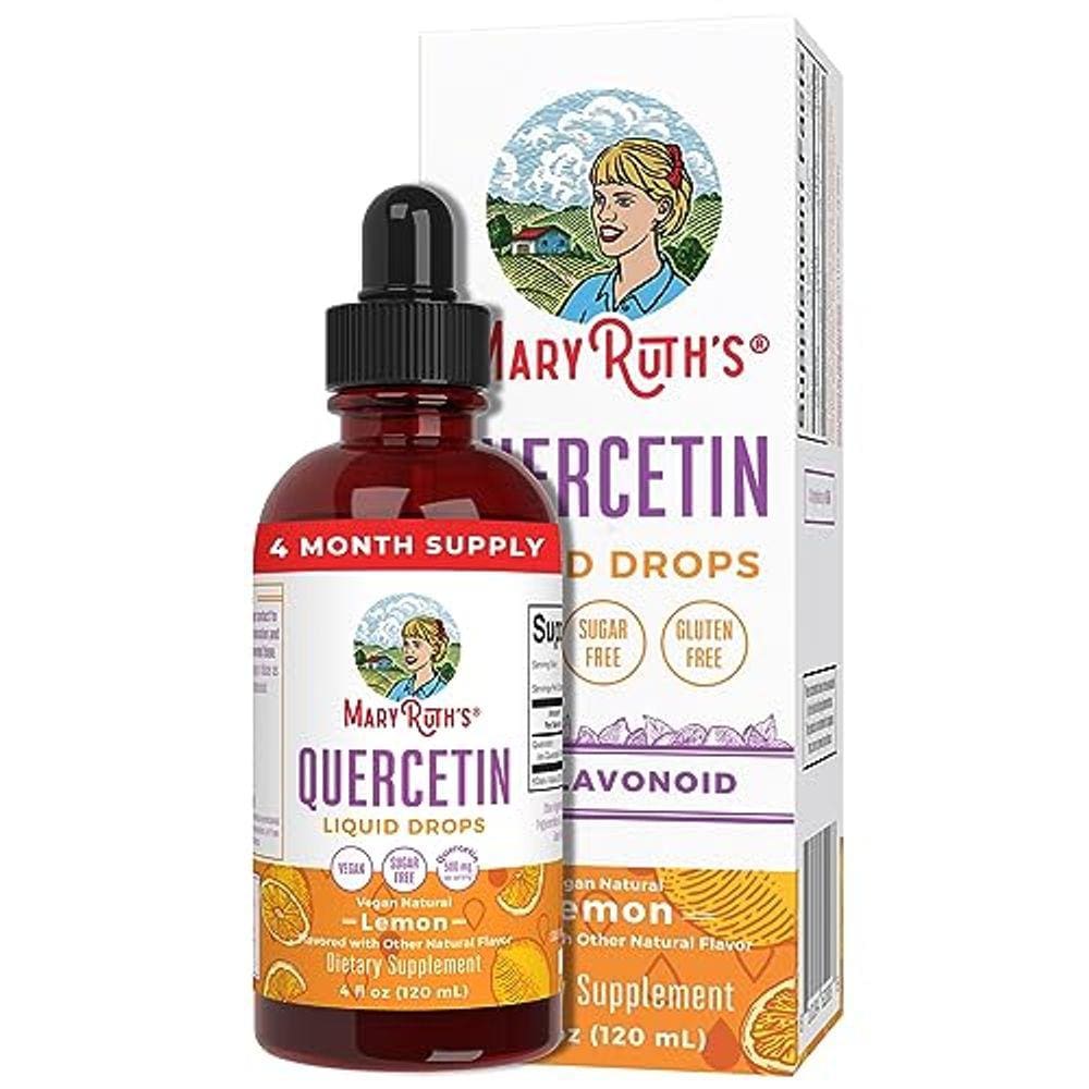 Gotas líquidas de quercetina Mary Ruth Organics 500 mg