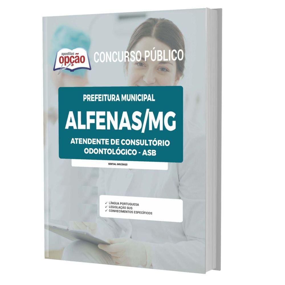 Apostila Concurso Alfenas Mg 2023 Atendente Consultório