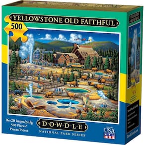Quebra-cabeça D·O·W·D·L·E Yellowstone Old Faithful 500 peças
