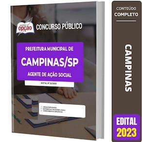 Apostila Concurso Campinas Sp - Agente De Ação Social