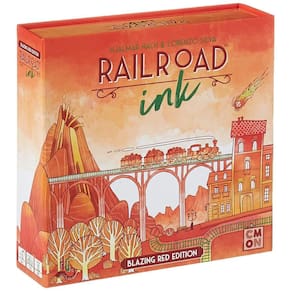 Jogo de tabuleiro Horrible Guild Railroad Ink Blazing Red Ed
