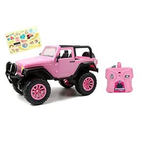 Veículo GIRLMAZING Jeep RC, escala 1:16, rosa