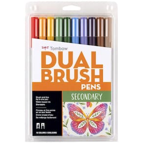 Caneta Art Markers Tombow Dual Brush 56168, pacote com 10 un