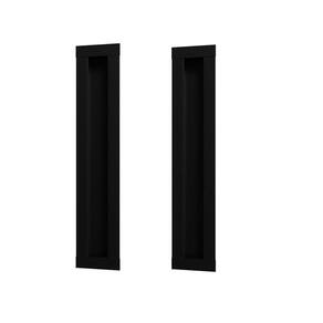 Kit 2 Puxador Concha Celleno Preto Fosco 80 Cm Il 255 800Mm