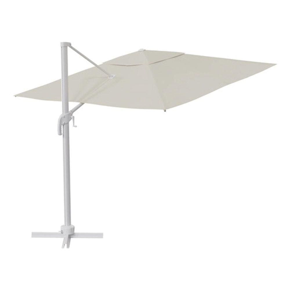 Ombrelone Guarda Sol Alumínio Quadrado 285x285cm 360º White