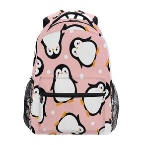 Mochila Kcldeci Cute Penguin para crianças à prova d`água 29