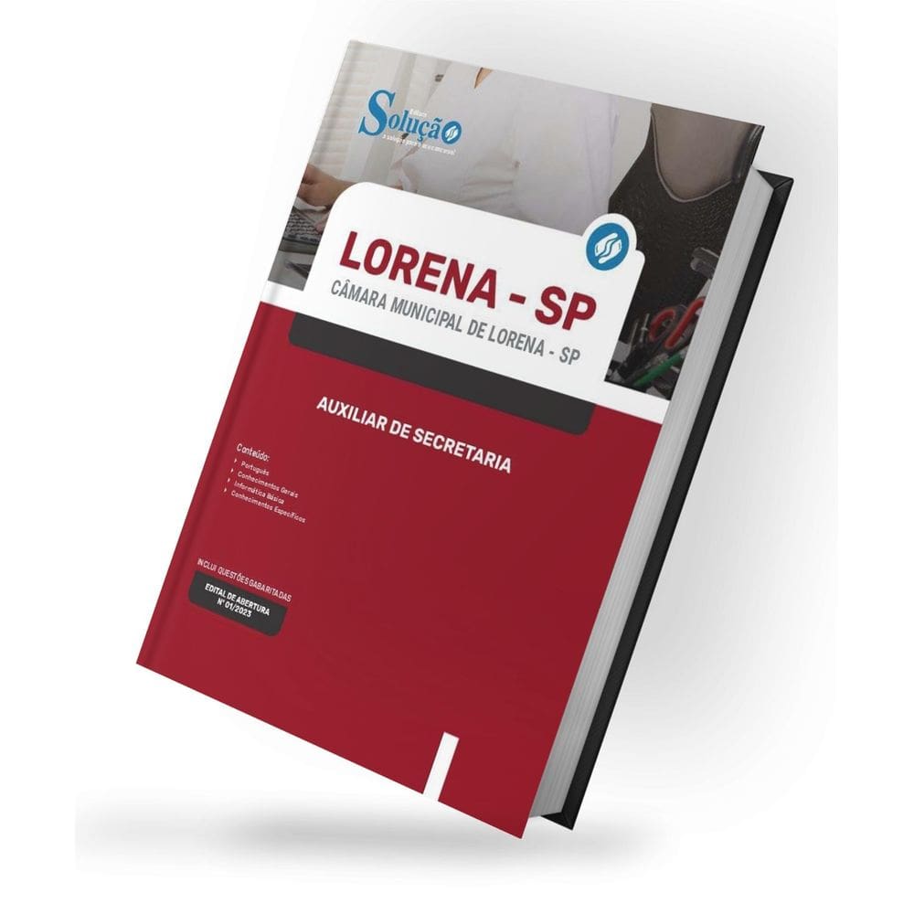 Apostila Câmara Lorena Sp 2023 - Auxiliar De Secretaria