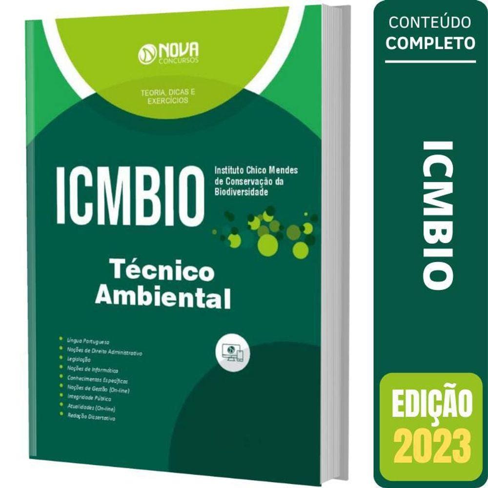 Apostila ICMBIO 2023 Téc. Ambiental Nova Concurso