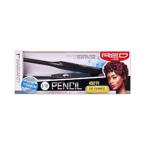 Alisador de cabelo vermelho da Kiss Pencil Flat Iron Titaniu