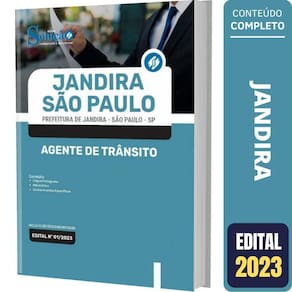 Apostila Concurso Jandira SP - Agente de Trânsito 2023
