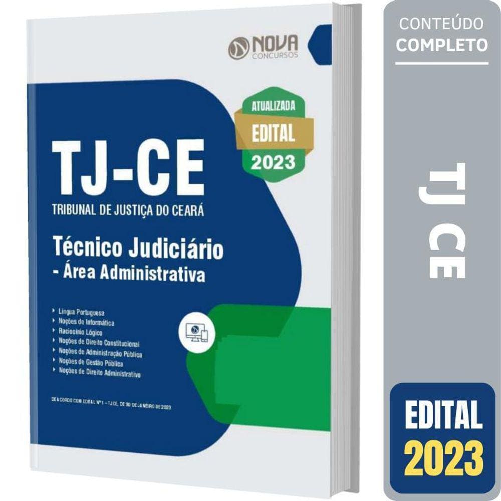 Apostila TJ-CE 2023 - Téc. Judiciário Admin. 328 Páginas
