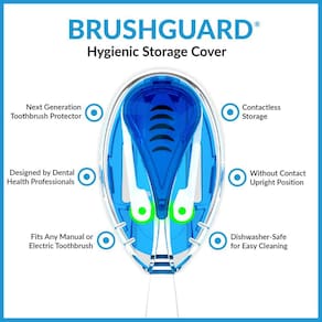 Tampa e suporte protetores para escovas de dentes BRUSHGUARD Hygienic S