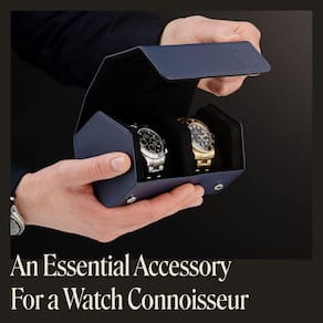 Estojo de couro WWATCHBANDS para homens Hexagon Single