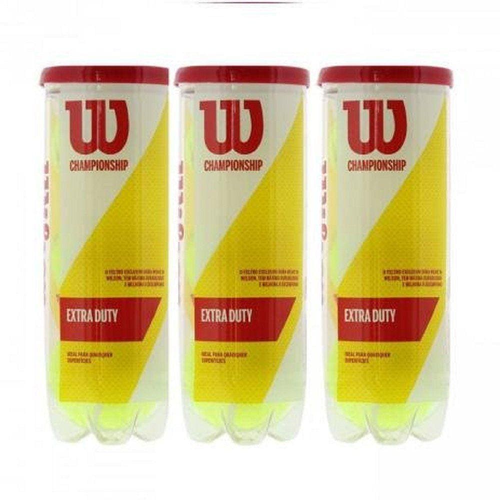 Bola de Tênis Wilson Championship Pack com 3 Tubos