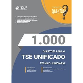 Livro 1.000 Questões Gabaritadas Técnico Tse Unificado