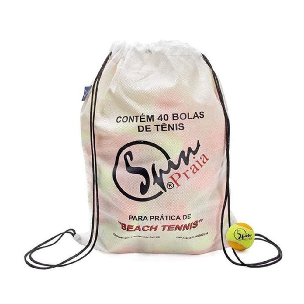 Bola de Beach Tennis Spin Praia Pacote 40 bolas