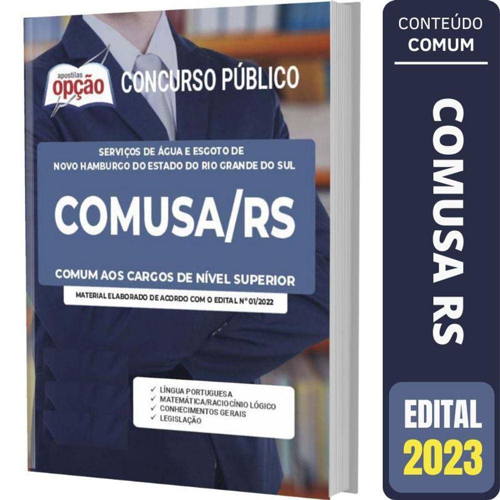 Apostila Concurso Comusa Rs Comum Cargos De Nível Superior