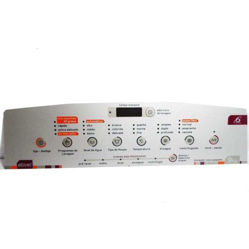 Adesivo Lavadora Brastemp Bwh09b Tira Manchas 9kg Cp962