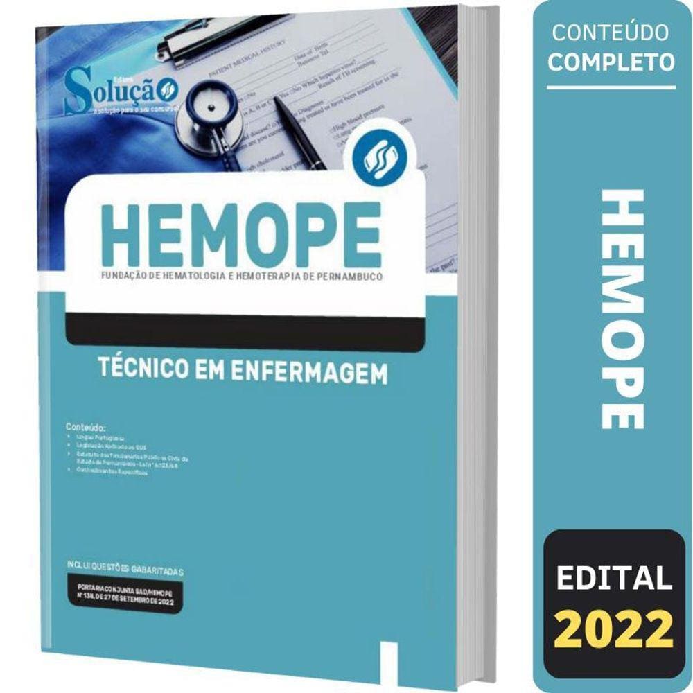 Apostila Concurso Hemope - Técnico Em Enfermagem