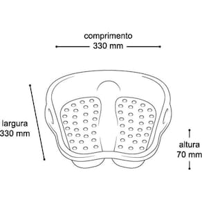 Bacia Para Pés Pedicure Spa Relaxamento Escalda Pés Limpeza
