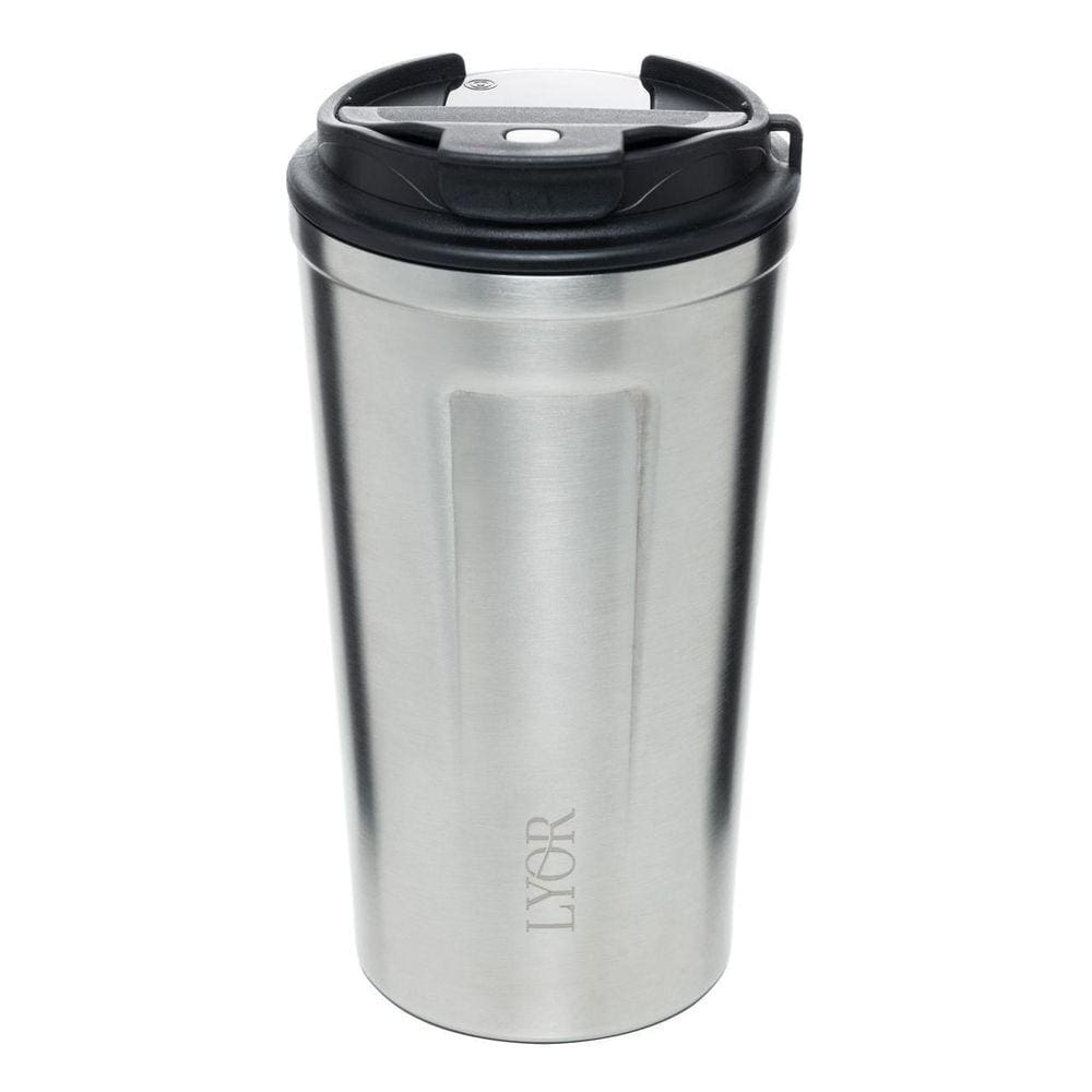 Copo Com Termômetro Digital Térmico Aço Inox Lyor 500Ml
