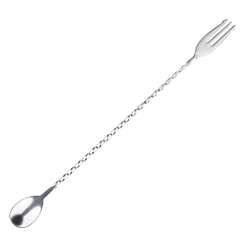 Colher Bailarina Com Garfo Em Inox 40Cm Coquetel Gin Weck