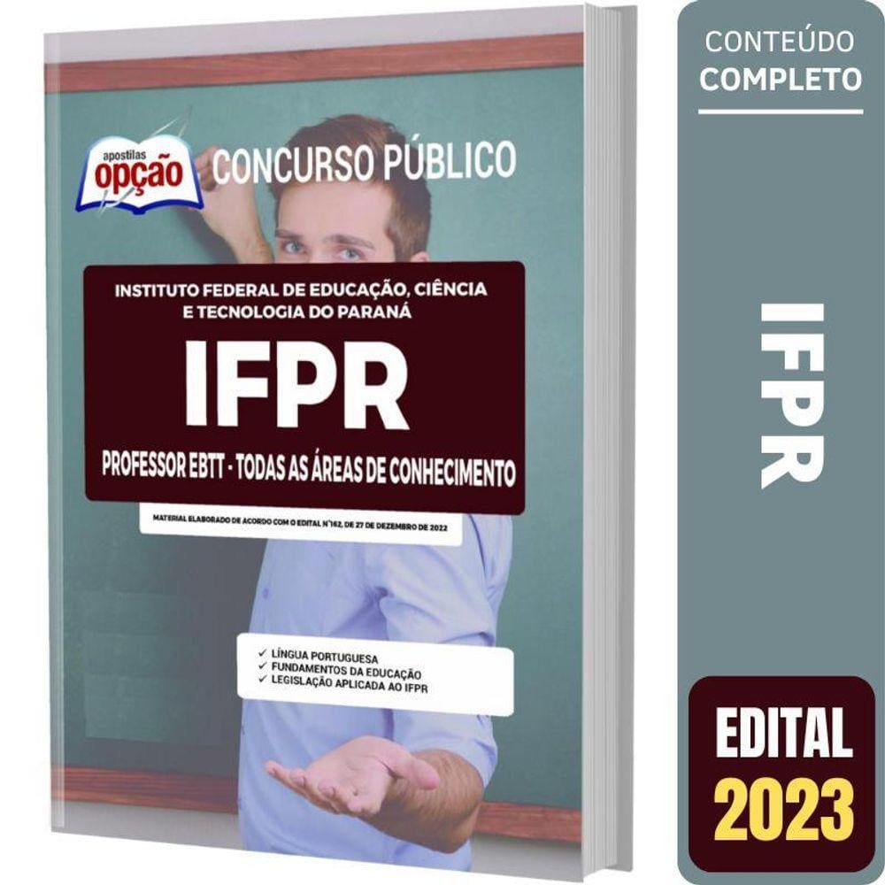 Apostila Concurso Ifpr - Professor Ebtt - Todas As Áreas