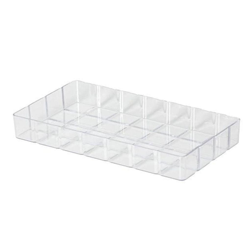 Bandeja Bisotê Retangular Transparente 35X19X4,5Cm Paramount