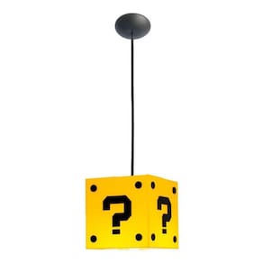 Luminaria Desenho Interrogação Gamers Decoração