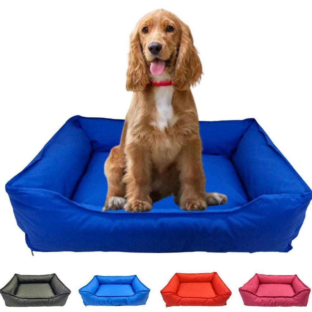 Cama Para Pet Retangular Impermeável M Lavável Com Zíper