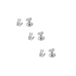 Kit 3 Prendedor Fixador Trava Porta Cromado 809 Imab Piso