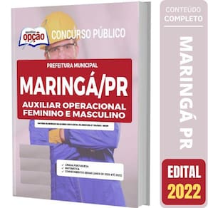 Apostila Concurso Maringá Pr - Auxiliar Operacional
