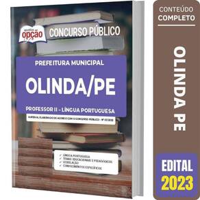 Apostila Olinda Pe - Professor 2 - Língua Portuguesa