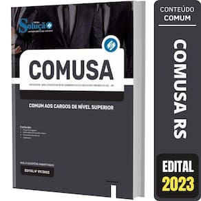 Apostila Concurso Comusa Rs Comum Nível Superior