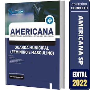Apostila Americana Sp Guarda Municipal Feminino E Masculino