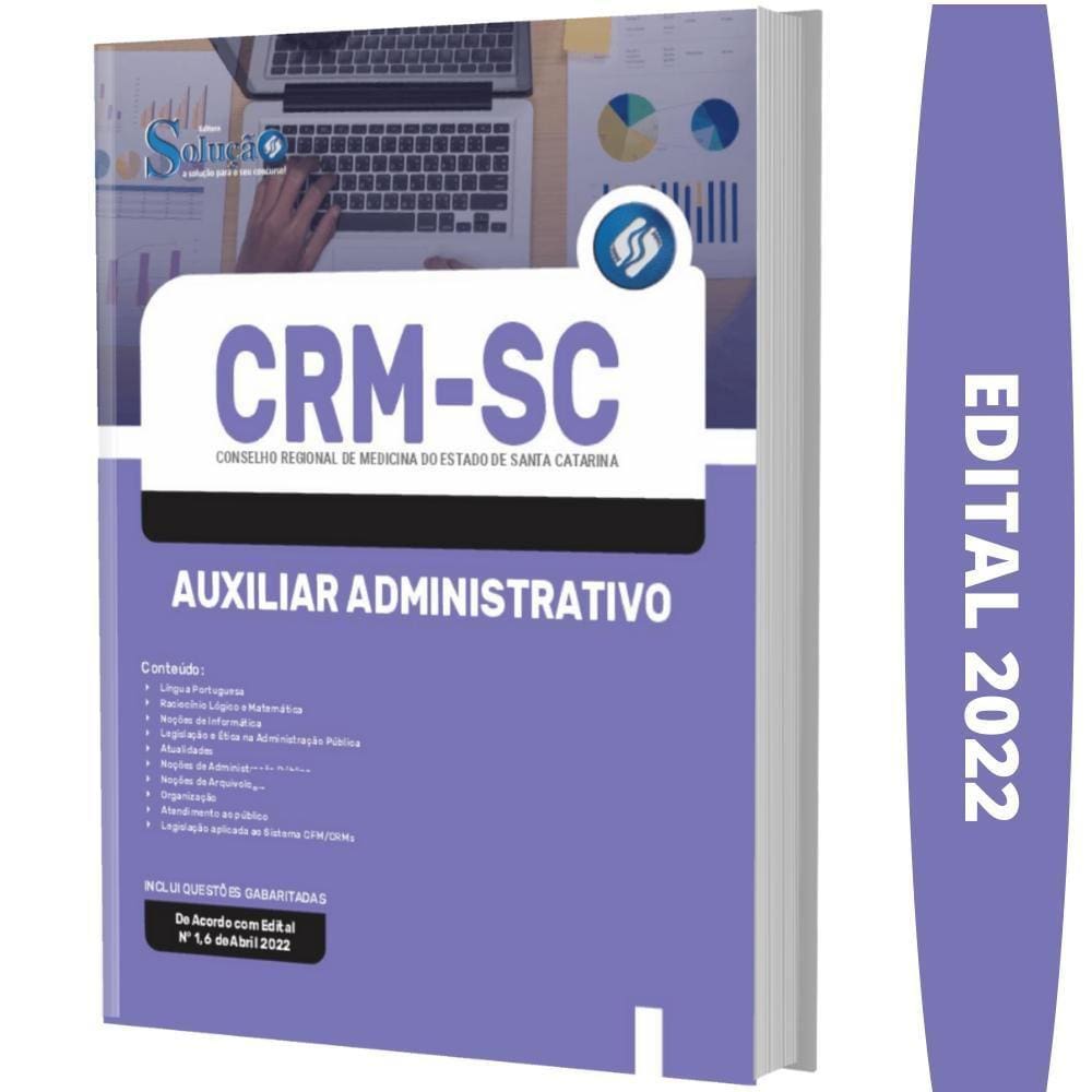 Apostila Crm Sc - Auxiliar Administrativo