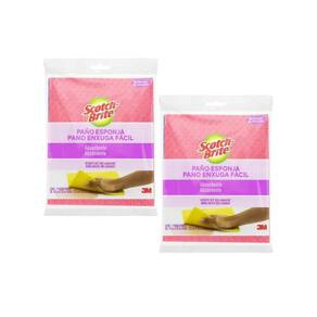 Pano Esponja Absorvente Scotch-Brite Amarelo - 4 Unidades
