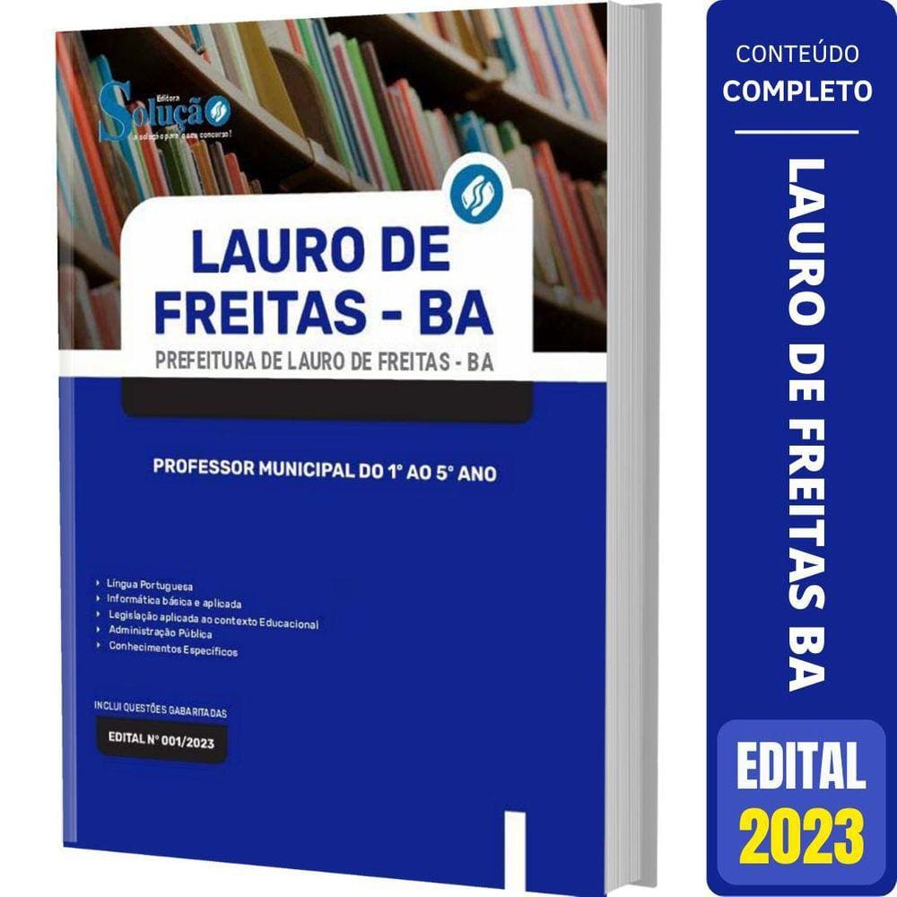 Apostila Concurso Lauro De Freitas Ba - Professor Municipal