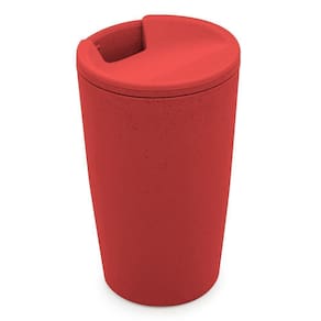Copo Térmico Lyor De Bambu E Pp Vermelho 500Ml