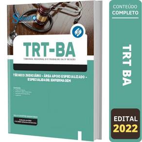 Apostila Concurso Trt Ba Técnico Judiciário Área Enfermagem