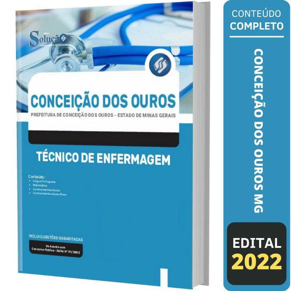 Apostila Concurso Conceição Dos Ouros Técnico De Enfermagem