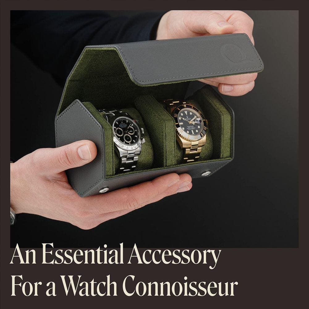 Estojo de couro WWATCHBANDS para homens Hexagon Single