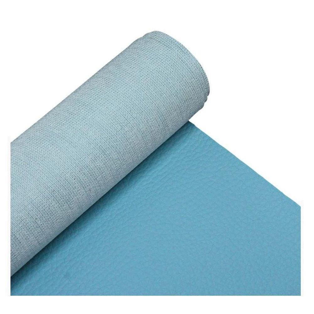 1M X 1,40M - Tecido Couro Corino Courinho - Cor Azul Bb