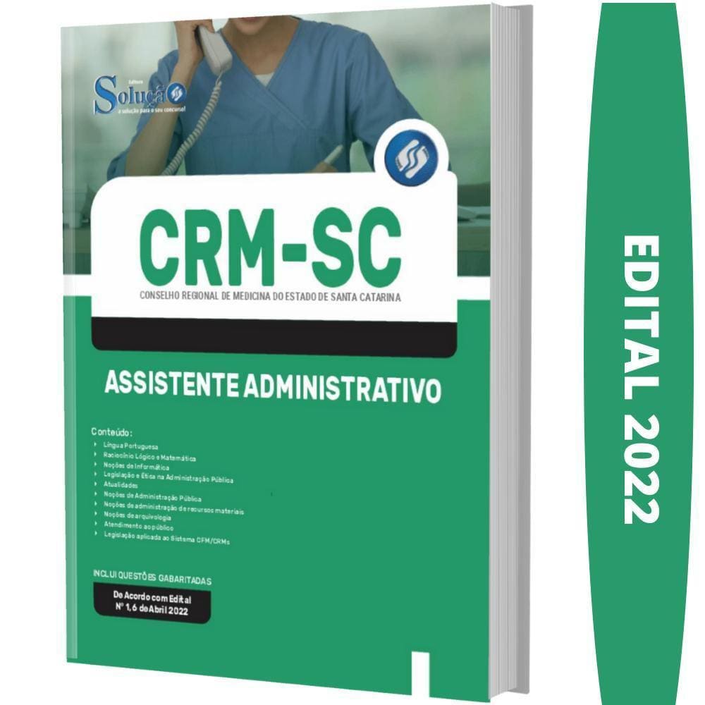 Apostila Concurso Crm Sc - Assistente Administrativo
