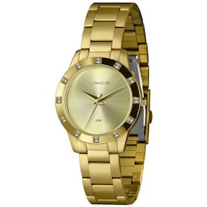 Relógio Feminino Lince Lrg4735L34 Cxkx Casual Dourado