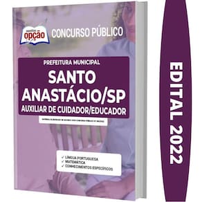 Apostila Santo Anastácio Sp - Auxiliar De Cuidador Educador